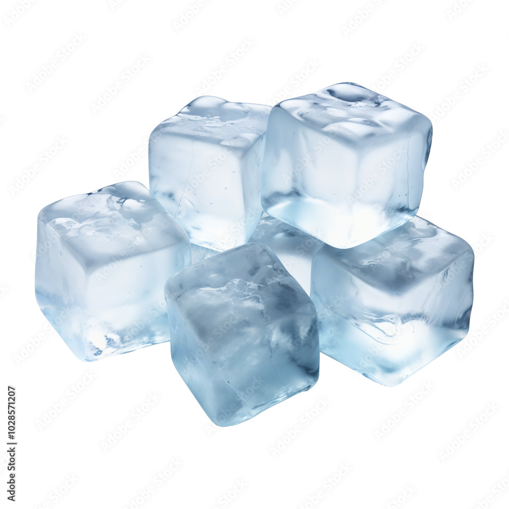 Obraz premium 배경과 분리된 시원한 얼음 오브젝트, PNG 파일