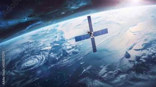 Satellite in Earth's Orbit with Quantum Internet Technology