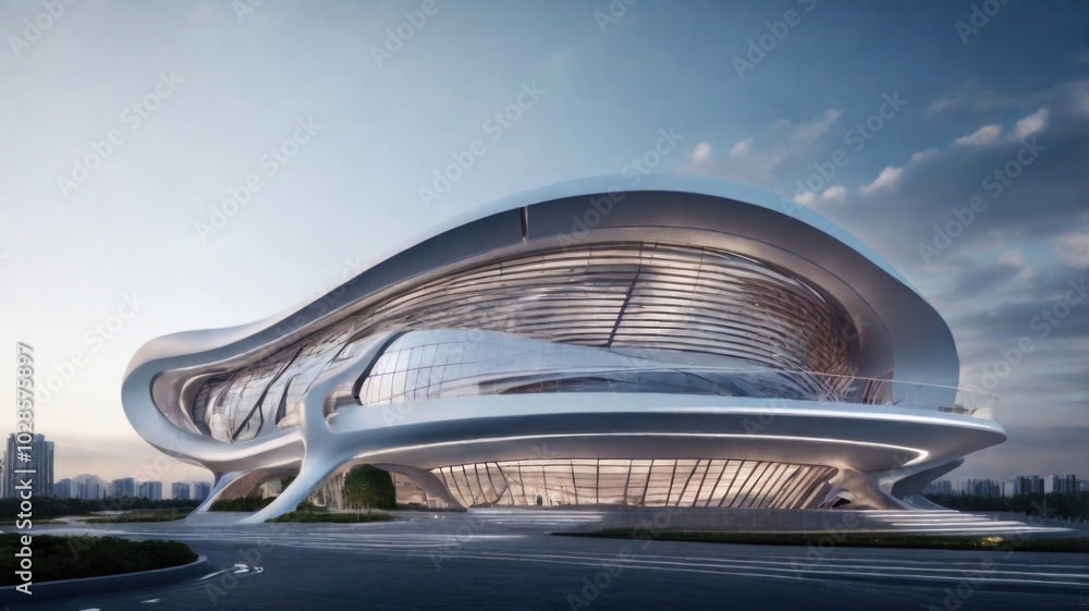 Modern building Futuristic Modern building Futuristic