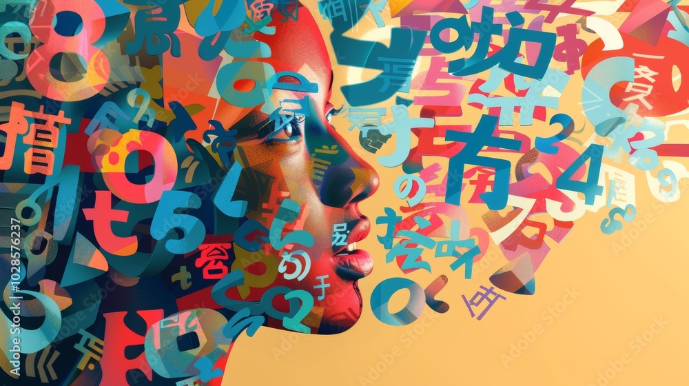 Obraz premium Exploring Synthetic Language Creation with AI