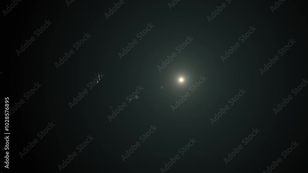 Small Asteroid Meteor Orbiting Sun in Asteroid Belt as it Tumbles and Rotates Through Space in Solar System. 3D Animation ProRes 4K. Small Asteroid Meteor Orbiting Sun in Asteroid Belt as it Tumbles and Rotates Through Space in Solar System. 3D Animation ProRes 4K.