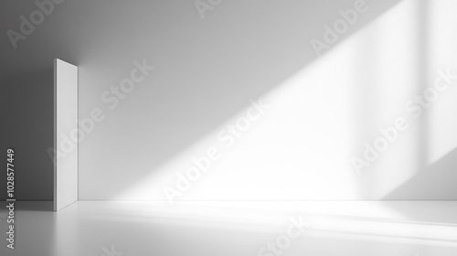 Wallpaper Mural Minimal white background with transparent text placeholder Torontodigital.ca