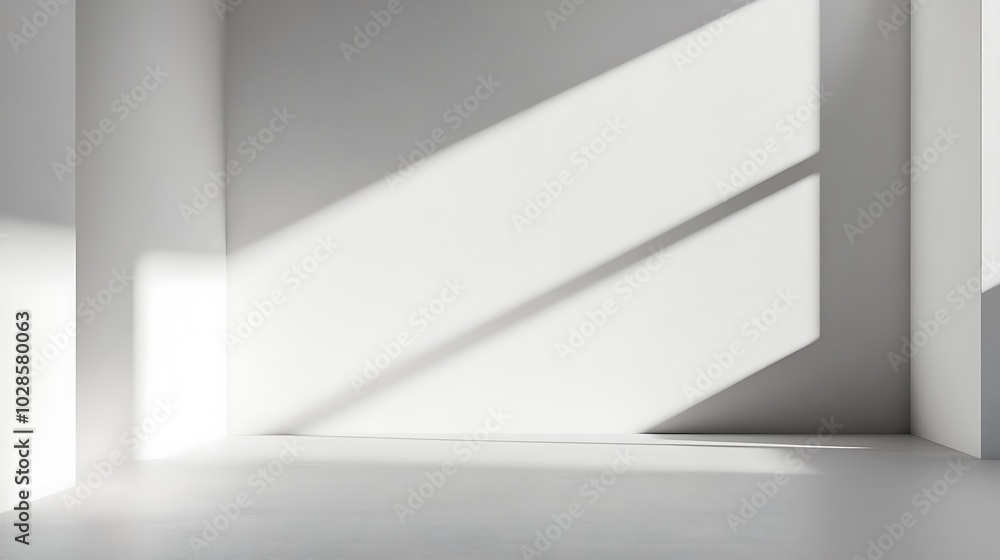 Blank text placeholder on smooth white background with shadows Blank text placeholder on smooth white background with shadows