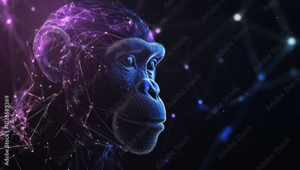 Digital Ape Portrait Digital Ape Portrait