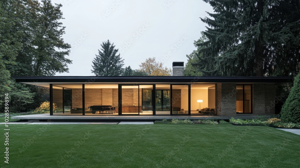 Modern Minimalist Home Surrounded by Nature Modern Minimalist Home Surrounded by Nature