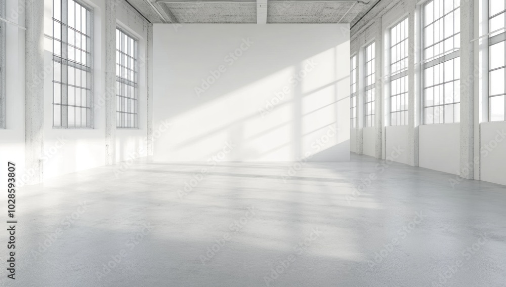 Minimalist Loft Interior With Natural Light Minimalist Loft Interior With Natural Light