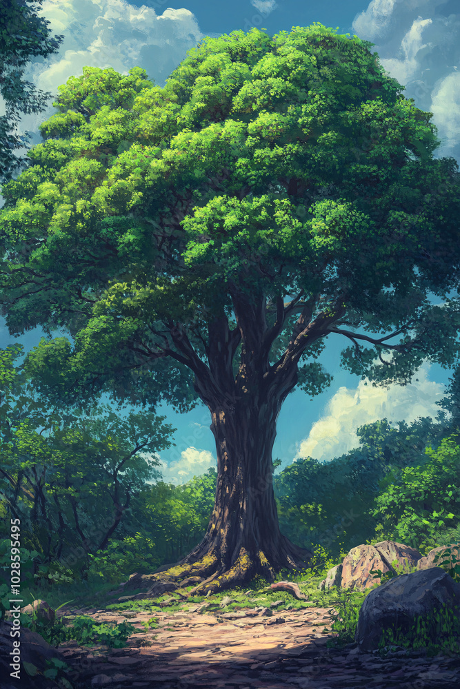 Obraz premium Tree background, tree low shot angle 