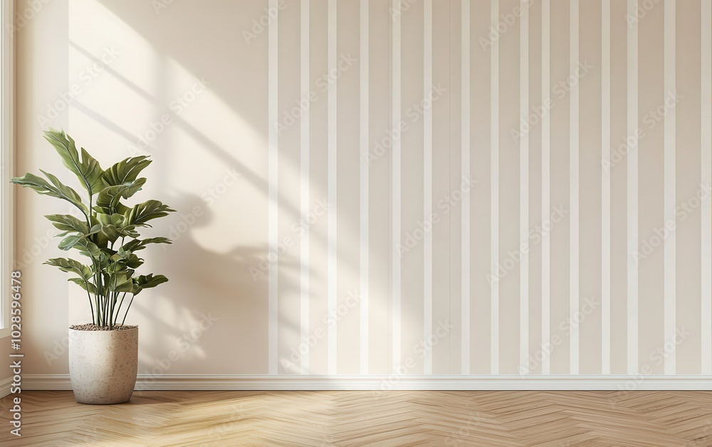Minimalist Room with Plant Minimalist Room with Plant