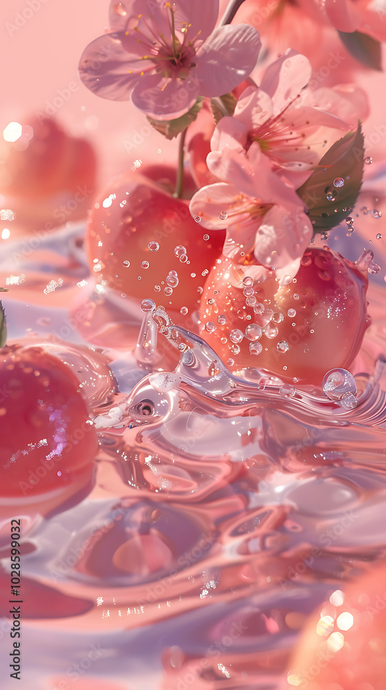 pink flower and peach pink flower and peach
