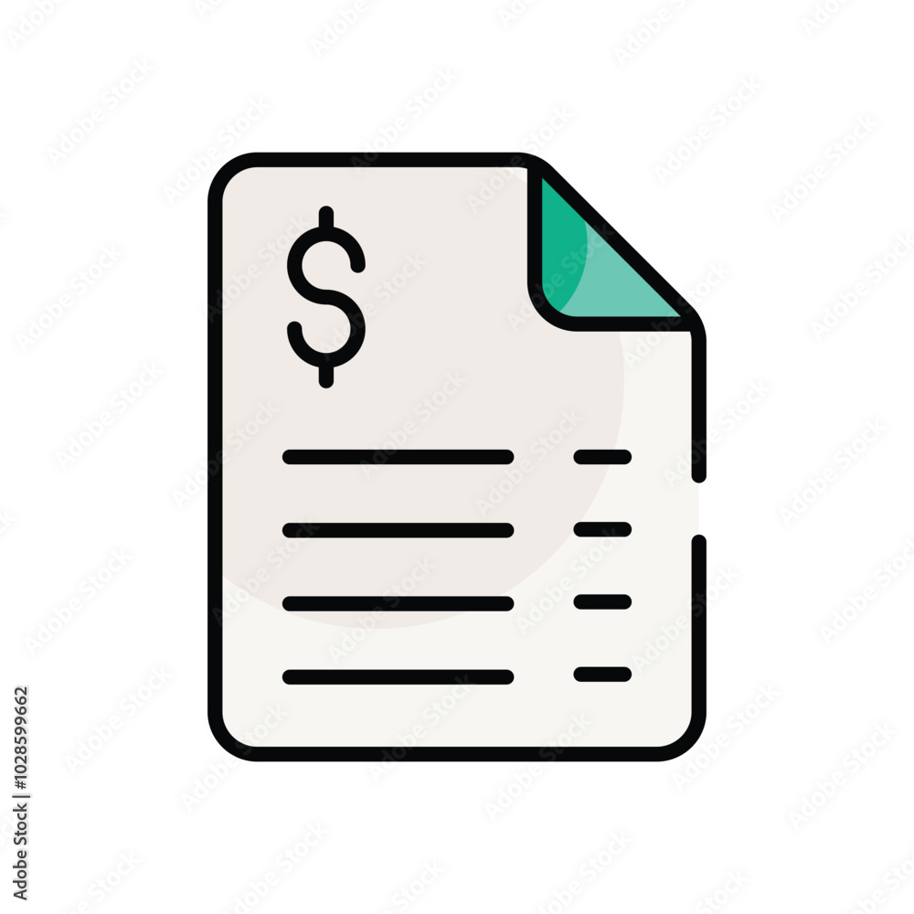 Invoice vector icon Invoice vector icon