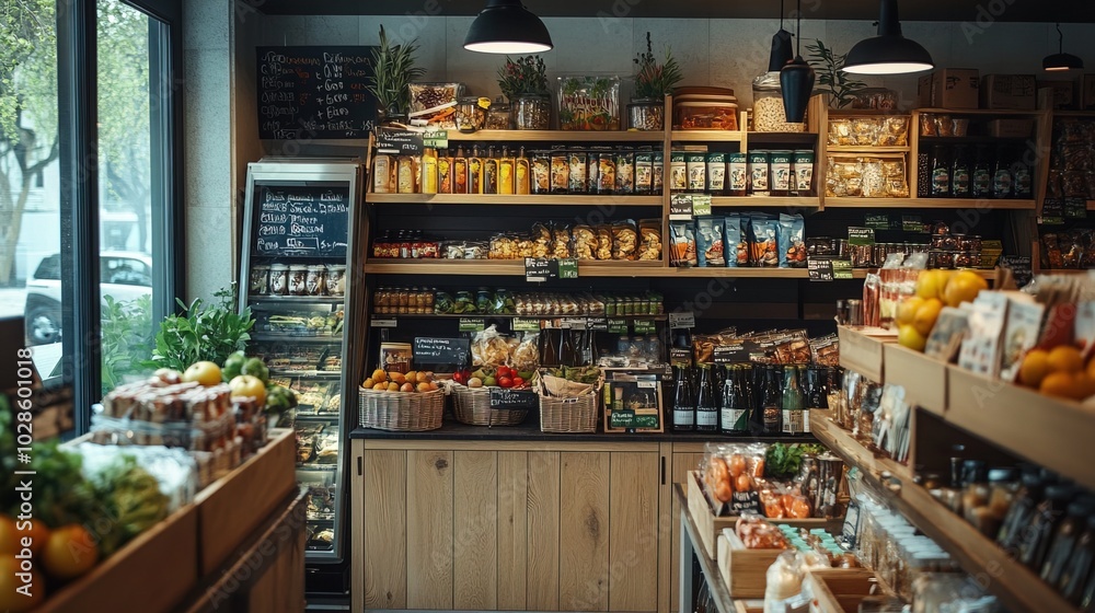 A store with a lot of food and drinks A store with a lot of food and drinks