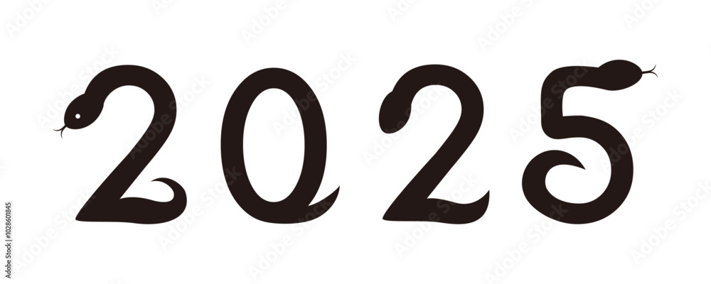 2025年 カレンダー 年賀状 巳年 へび文字 2025年 カレンダー 年賀状 巳年 へび文字