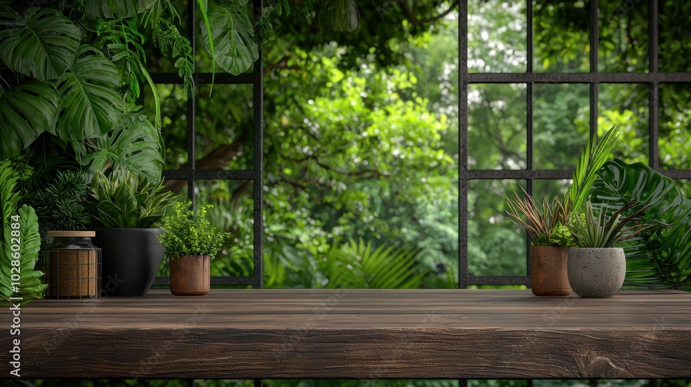 Lush Greenery and Vibrant Plants in Natural Setting Lush Greenery and Vibrant Plants in Natural Setting