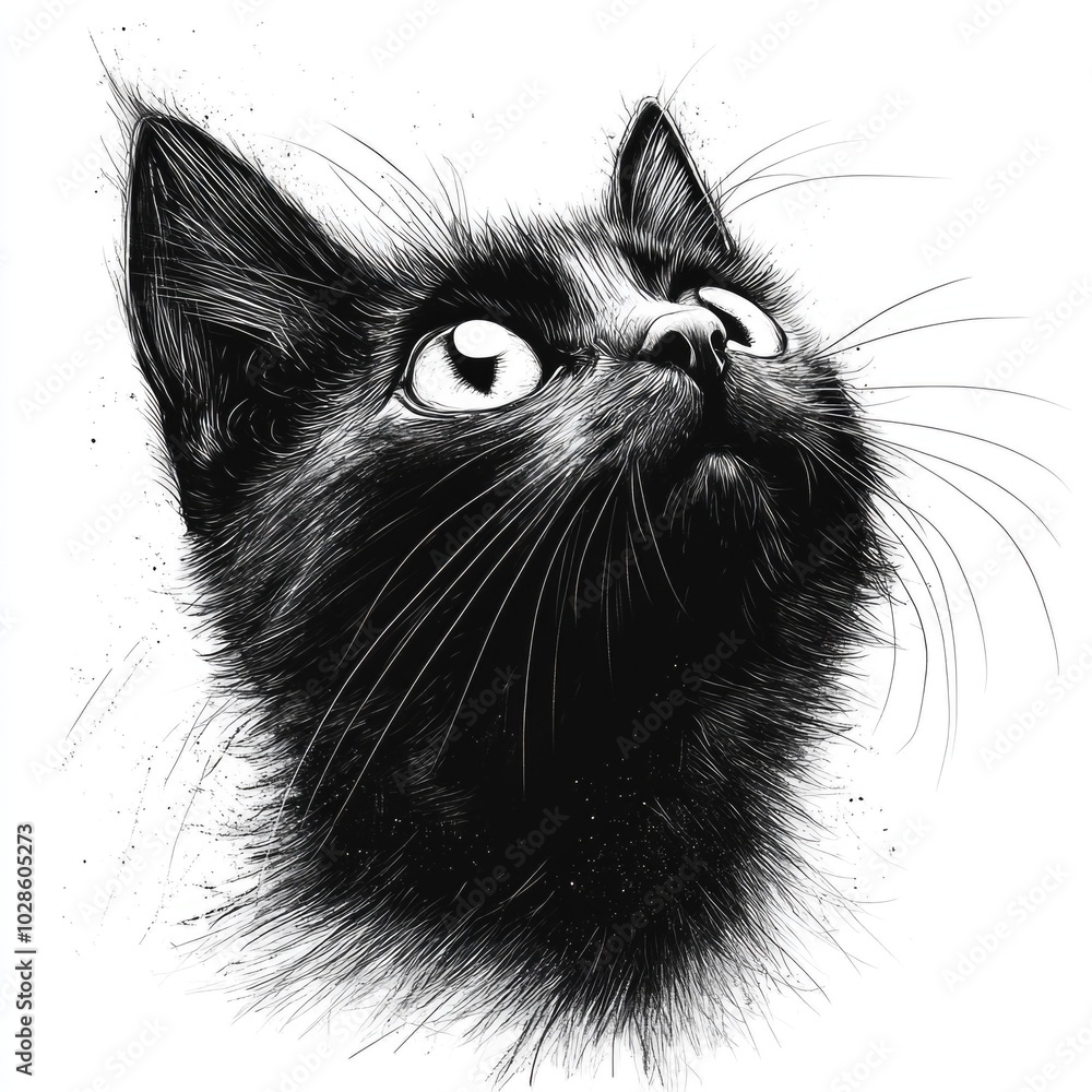 black cat face black cat face