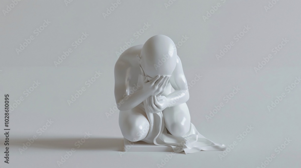 Sculpture of Human Emotion: A Study in Despair Sculpture of Human Emotion: A Study in Despair