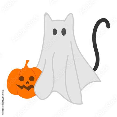Cat Ghost Vector