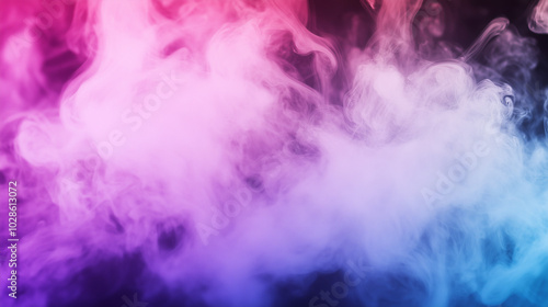 Vivid Pink Blue and Purple Smoke Cloud Abstract Vapor Effect Art photo