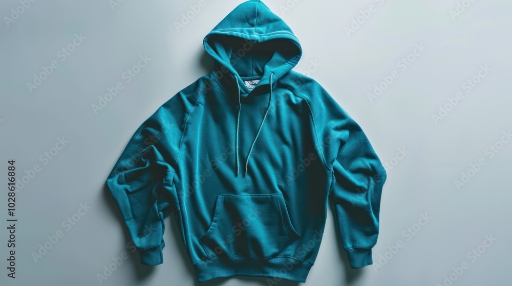 Teal Hoodie with a Hood and a Pocket Teal Hoodie with a Hood and a Pocket