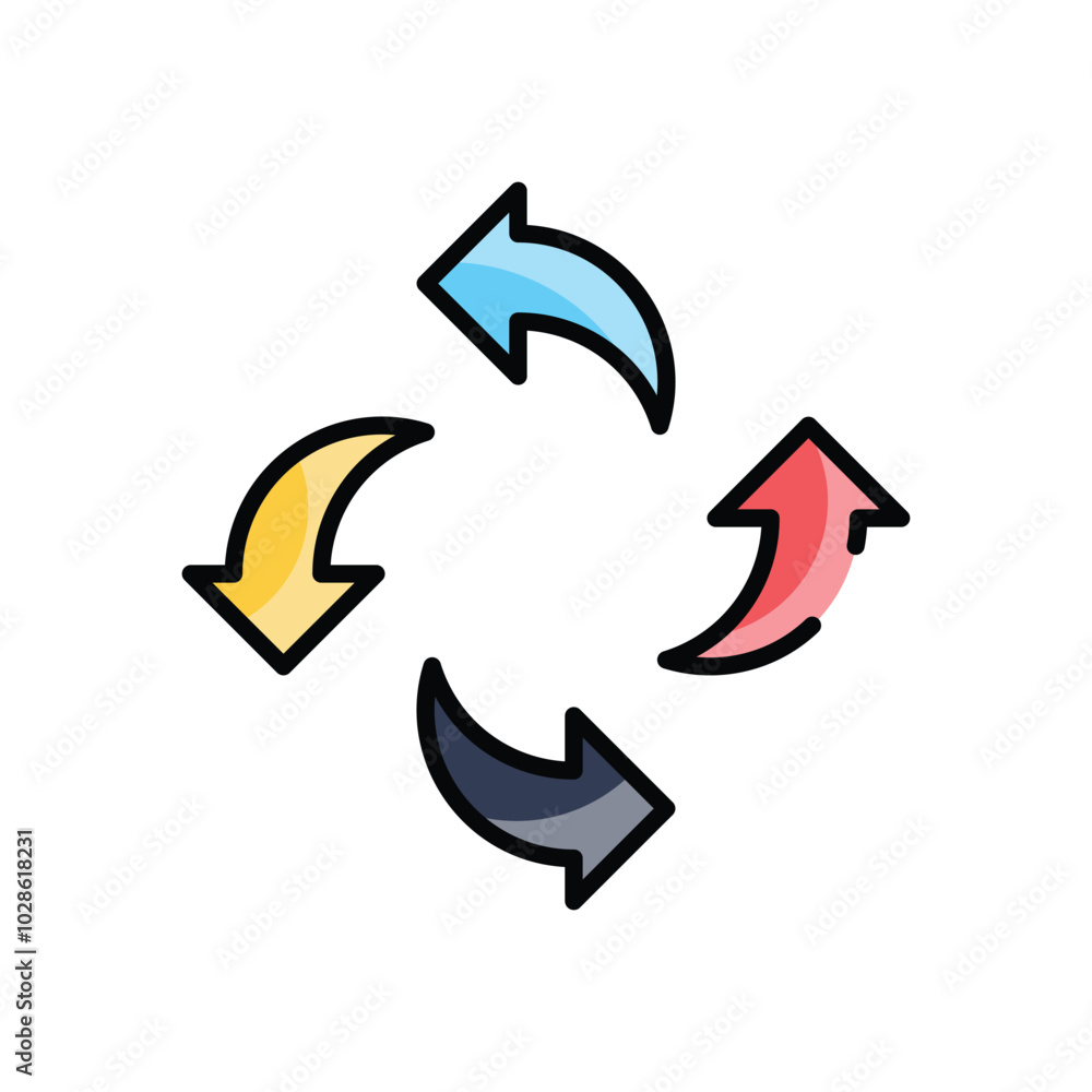Arrow Circular vector icon Arrow Circular vector icon