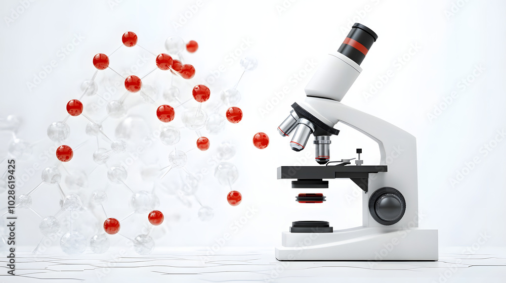 Collection of Modern Microscope side view isolate on transparency background Collection of Modern Microscope side view isolate on transparency background