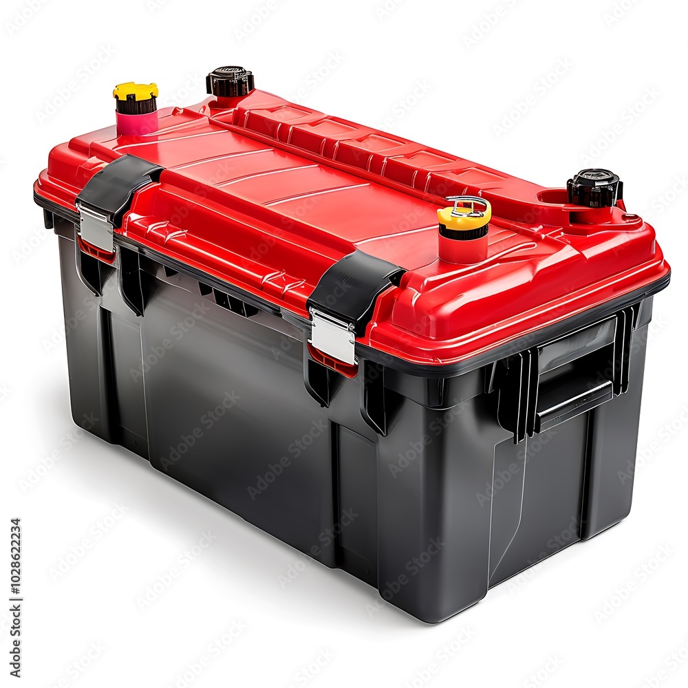 Car battery isolated on white background Car battery isolated on white background
