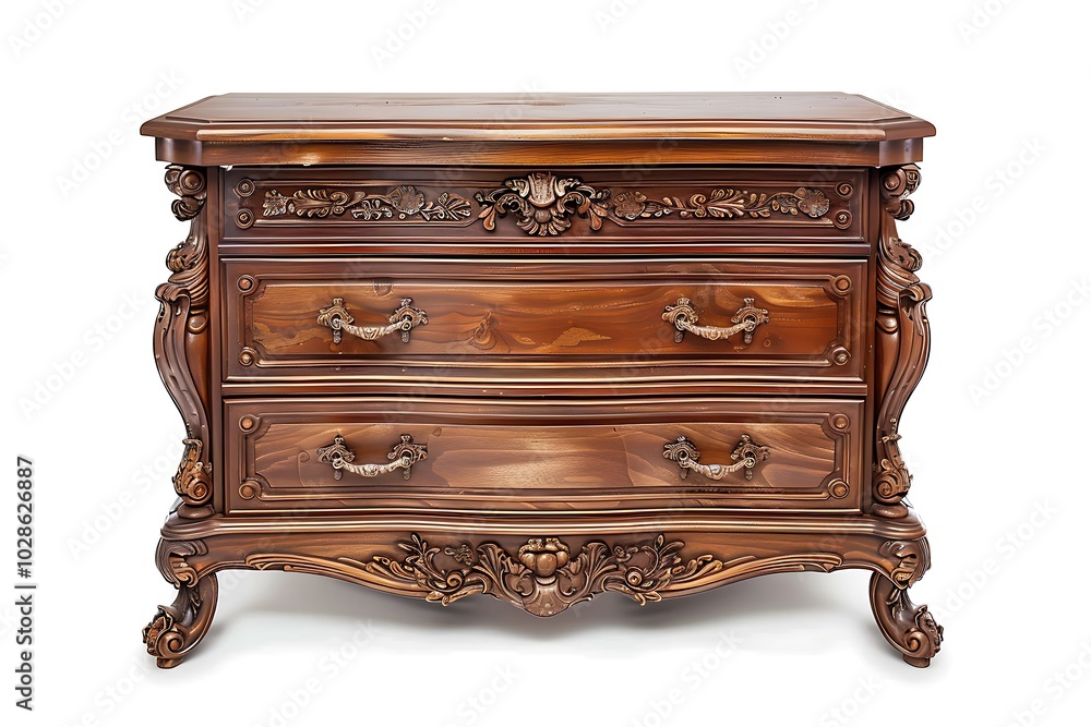 Chest of drawers isolated on white background Chest of drawers isolated on white background