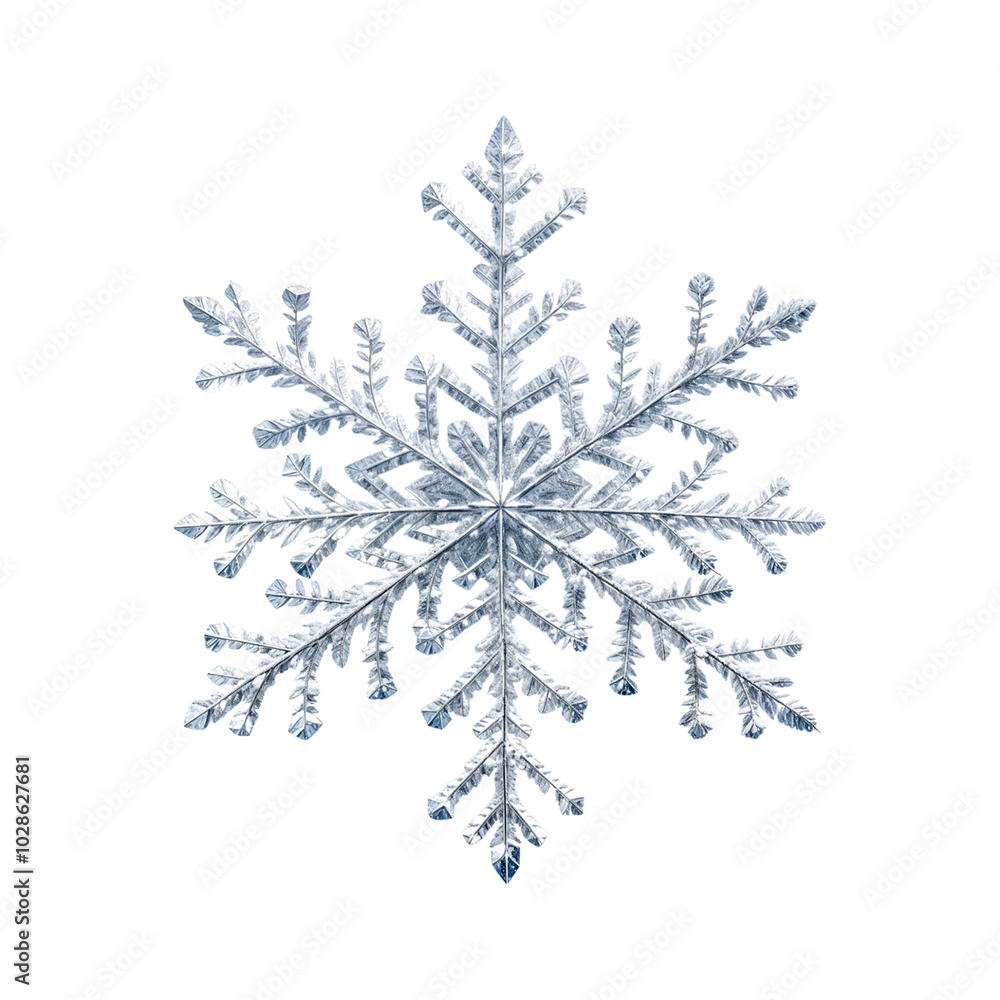 Metallic silver snowflake on transparent background. 3d snowflake png Metallic silver snowflake on transparent background. 3d snowflake png