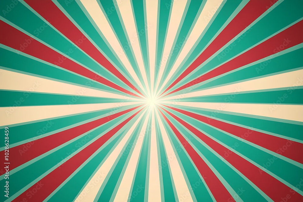Obraz premium retro sunburst background