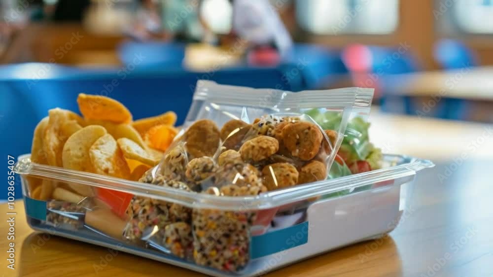 A snack tray featuring assorted cookies, chips, and fresh fruit for a casual gathering. A snack tray featuring assorted cookies, chips, and fresh fruit for a casual gathering.
