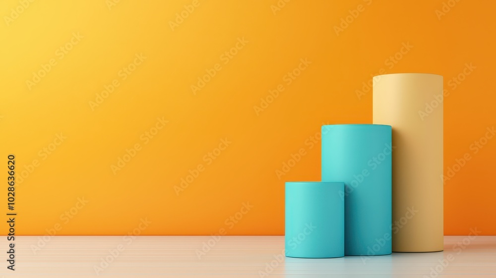 3D Illustration of Portfolio Diversification Diagram with Space for Financial Labels and Annotations 3D Illustration of Portfolio Diversification Diagram with Space for Financial Labels and Annotations