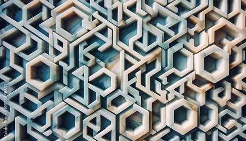 brown marble texture with geometric patterns,generative ai

