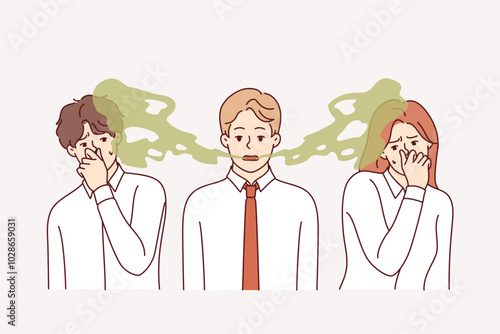 Unpleasant odor from man mouth irritated colleagues who feel disgust and hostility. Problem of odor from mouth is caused by poor hygiene rules or occurrence of caries and tooth decay.