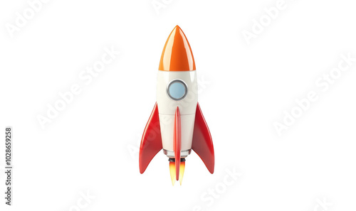 Colorful toy rockets transparent background image