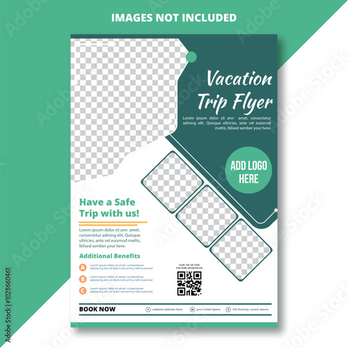 Explore the world travel adventure flyer template