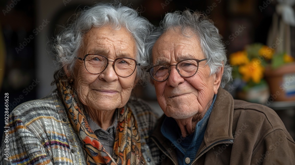 Joyful couple sharing a loving moment together in a cozy setting filled with flowers and warmth. Generative AI Joyful couple sharing a loving moment together in a cozy setting filled with flowers and warmth. Generative AI