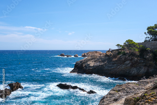 the coast of the sea