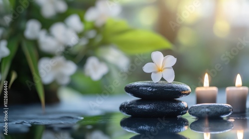 Focused relaxation through meditation, clearing the mind and easing stress in a peaceful setting