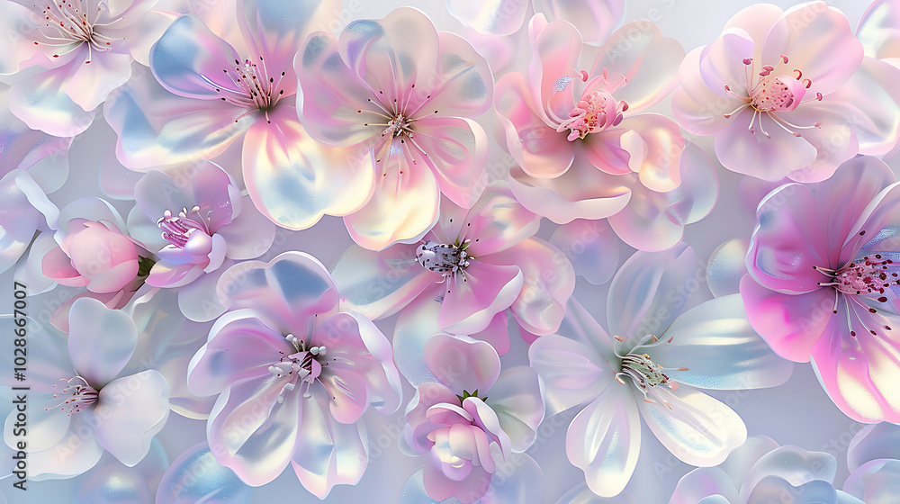 colorful flower on white background colorful flower on white background
