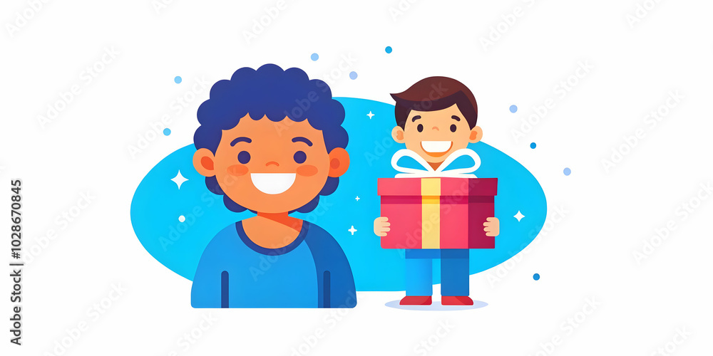 Magical Bokeh Digital Art of Child Hiding Gift with Excited Smile - Perfect for Family Celebrations and Gift Ideas Magical Bokeh Digital Art of Child Hiding Gift with Excited Smile - Perfect for Family Celebrations and Gift Ideas