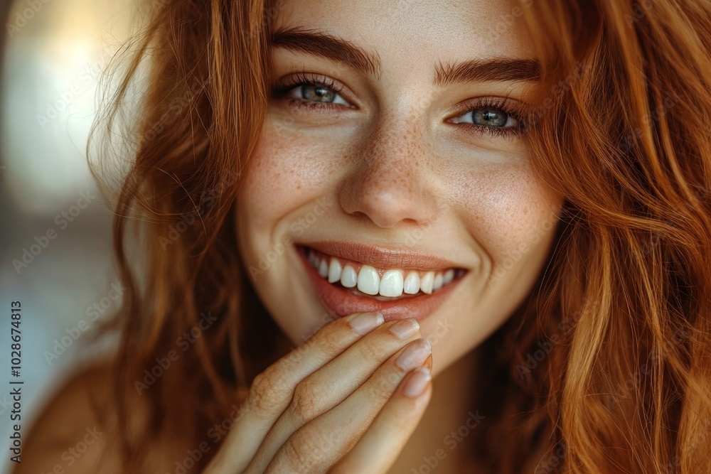 Woman Chewing Wet Moist Nicotine Tobacco Snus, Generative AI