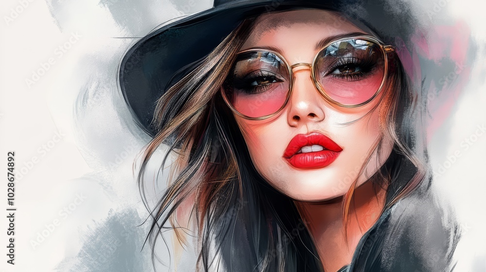 Obraz premium fashion woman classy beauty portrait 