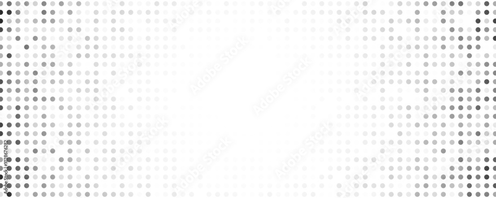 Monochrome halftone background with dots Monochrome halftone background with dots