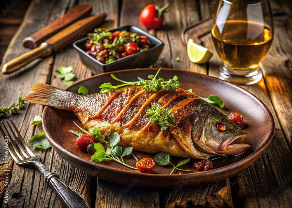 Captivating Fried Bacon Wrapped Snapper Fish with Spicy Sauce - A Culinary Delight for Gourmet Food Lovers and Home Chefs Captivating Fried Bacon Wrapped Snapper Fish with Spicy Sauce - A Culinary Delight for Gourmet Food Lovers and Home Chefs