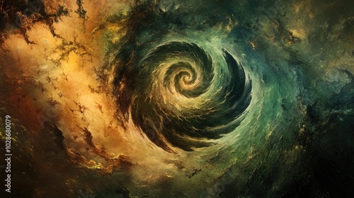 Dynamic Swirling Vortex of Colors