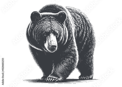 bear vector, bear silhouette, bear illustrations 