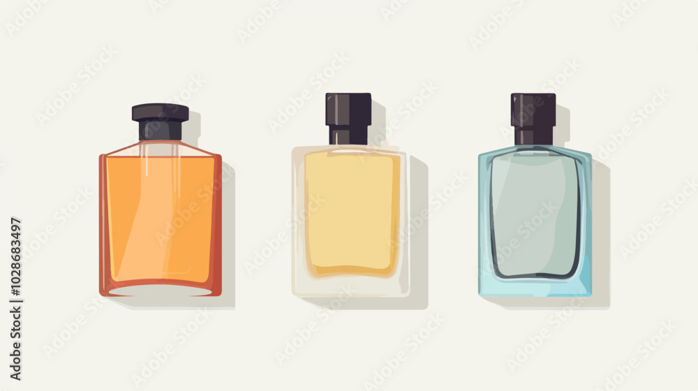 Illustration of men's perfume. Men's cologne. Bottle of men's toilet water. Illustration of men's perfume. Men's cologne. Bottle of men's toilet water.
