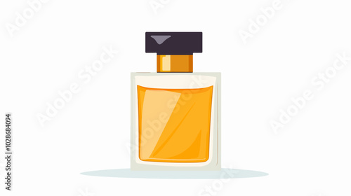 Illustration of men's perfume. Men's cologne. Bottle of men's toilet water.