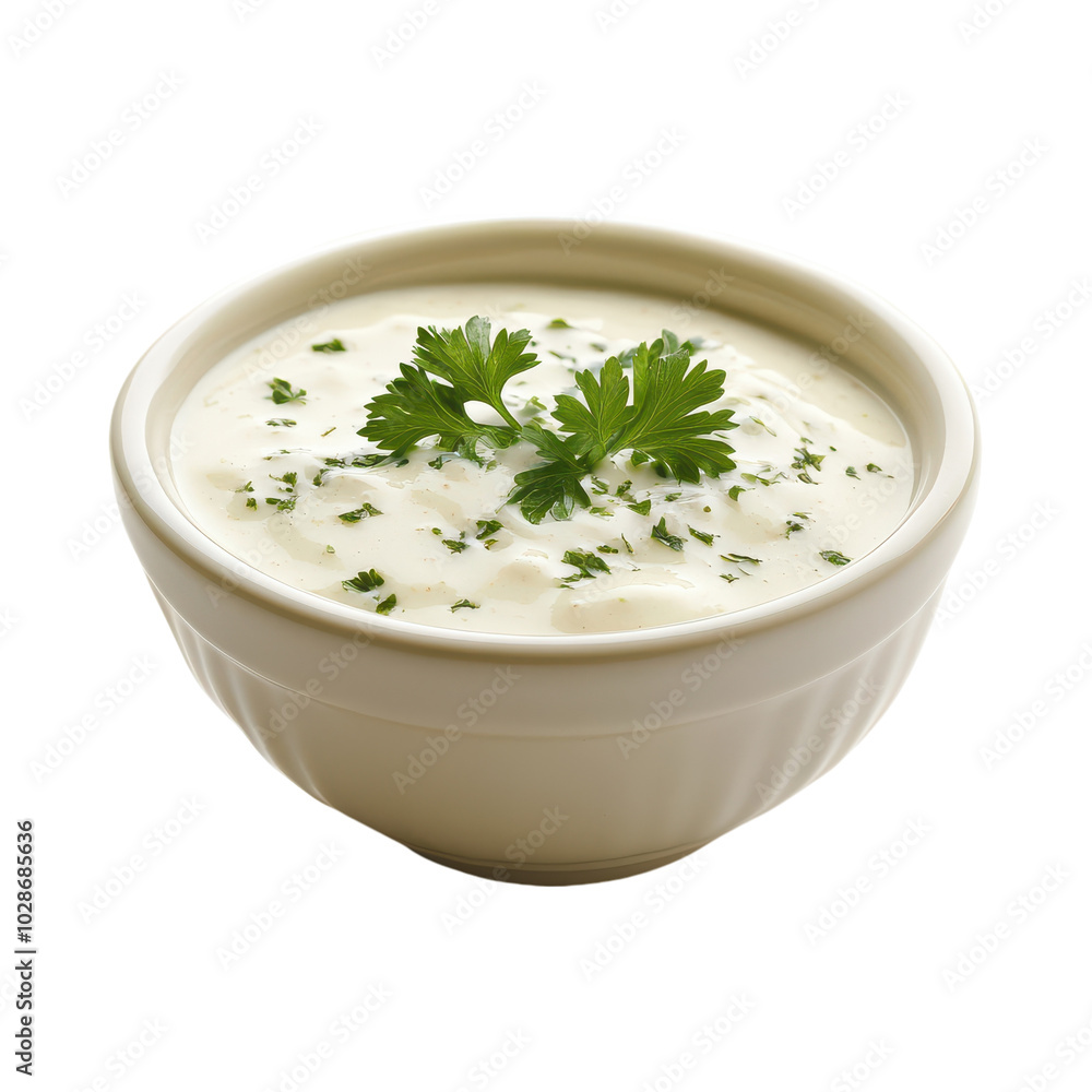 Bowl of Ranch Dressing for Culinary Use Transparent Background Bowl of Ranch Dressing for Culinary Use Transparent Background