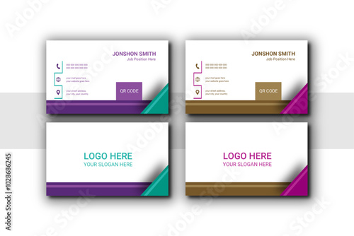  creative business card vector design template. Business card for business and personal use. 