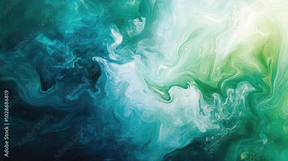 Swirling Green and Blue Abstract Background Swirling Green and Blue Abstract Background